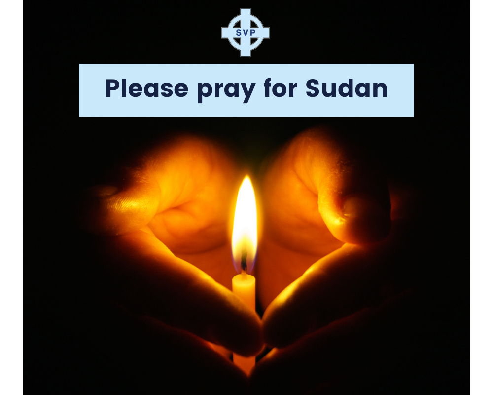 Candle image - pray for Sudan