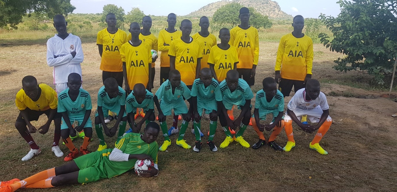 Football team for Be in Hope Home