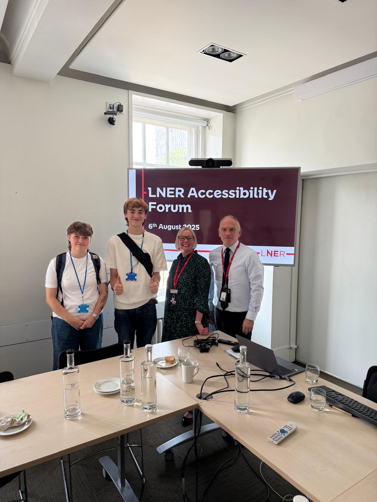 Deaf centre visiting LNER for the inclusivity panel.
