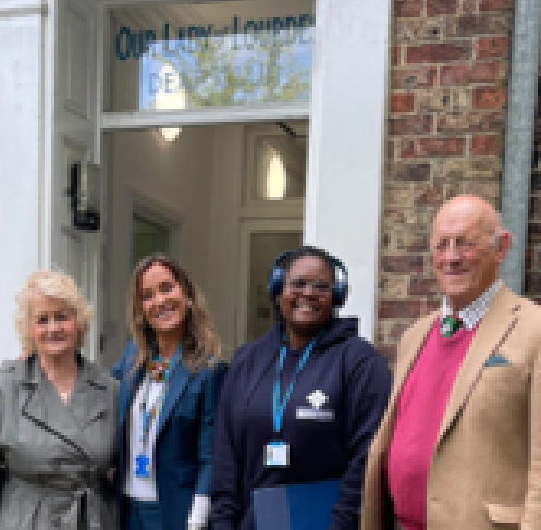 People stood outside of building for the heritage open day.