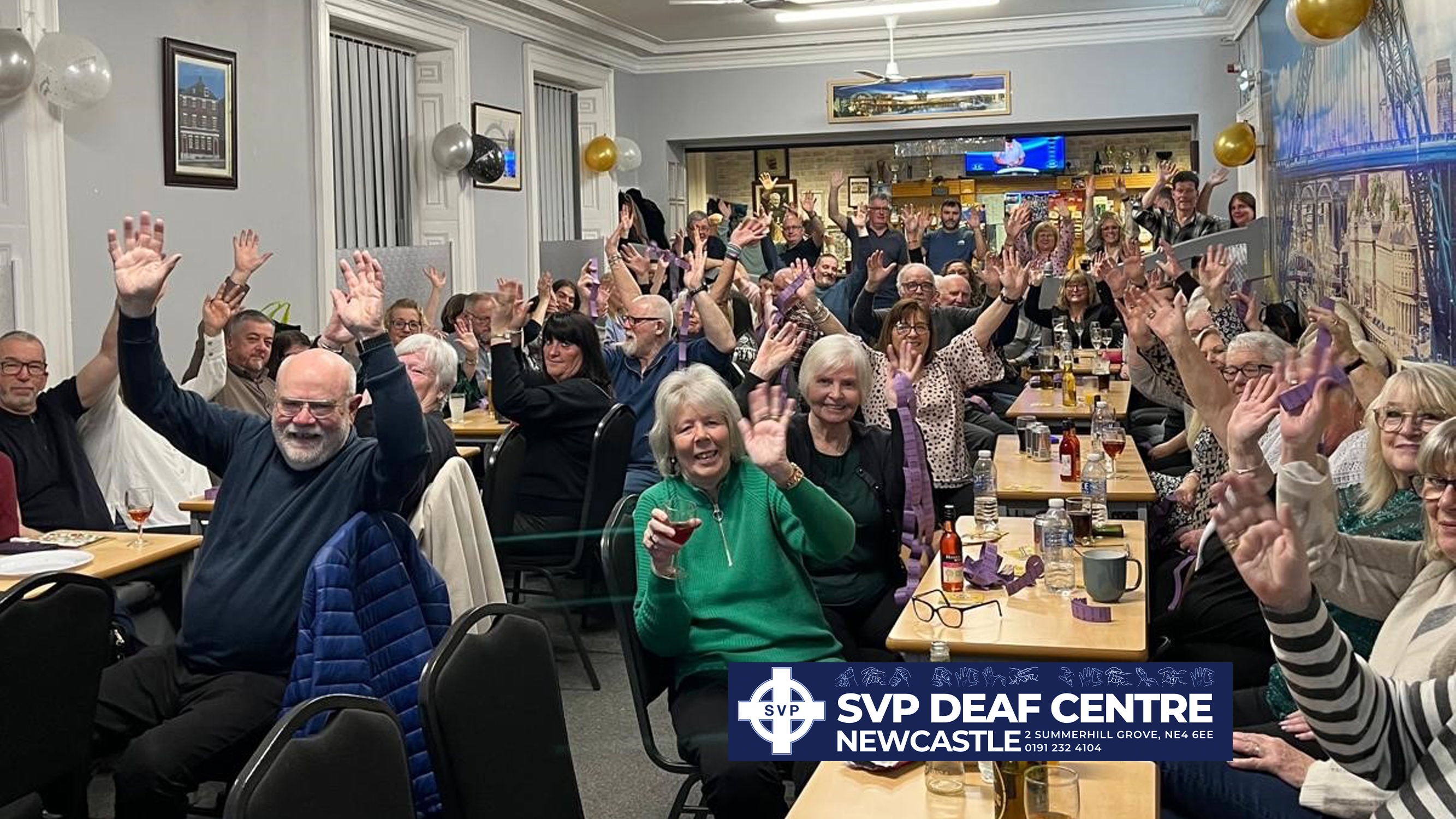 Image of the Deaf Centre party.