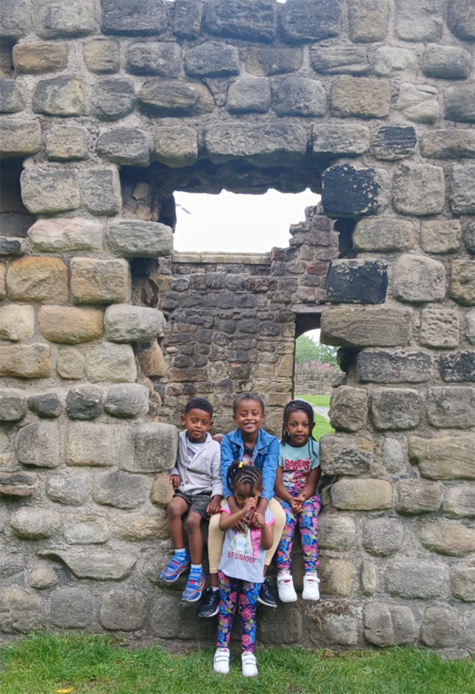 Children engaged outdoors