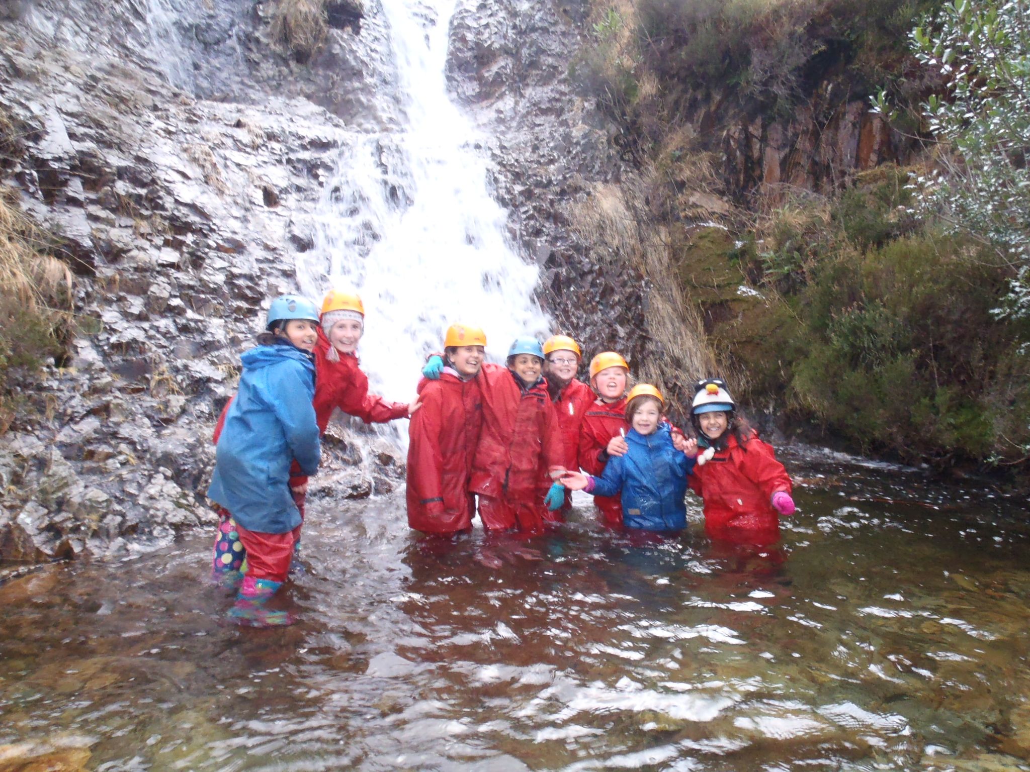 Children playing in water