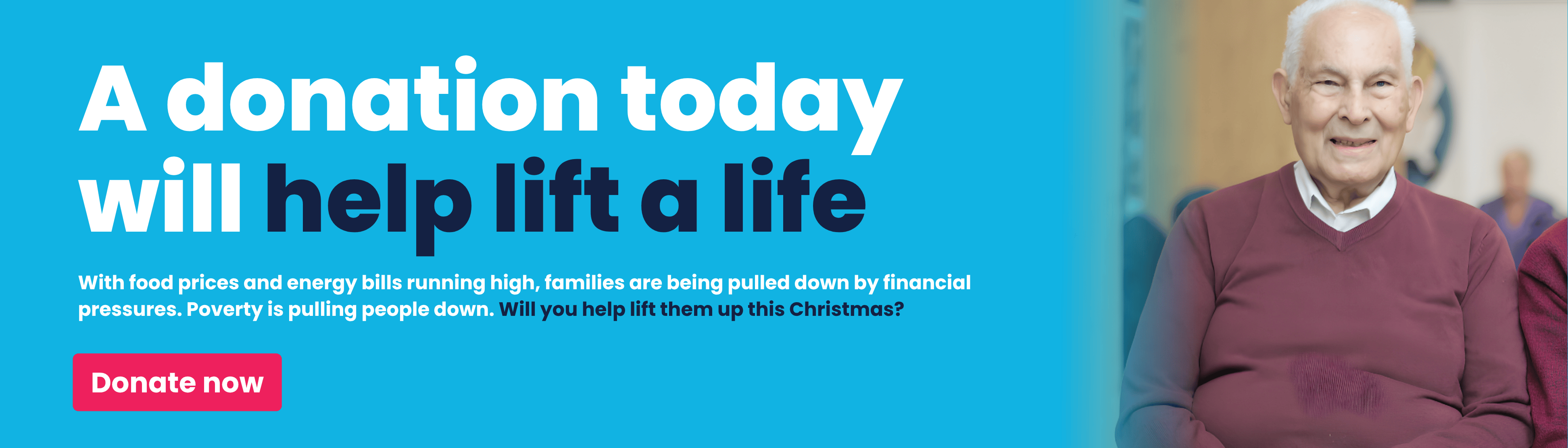 A donation today will help lift a life