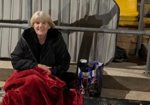jan on last year's sleep out